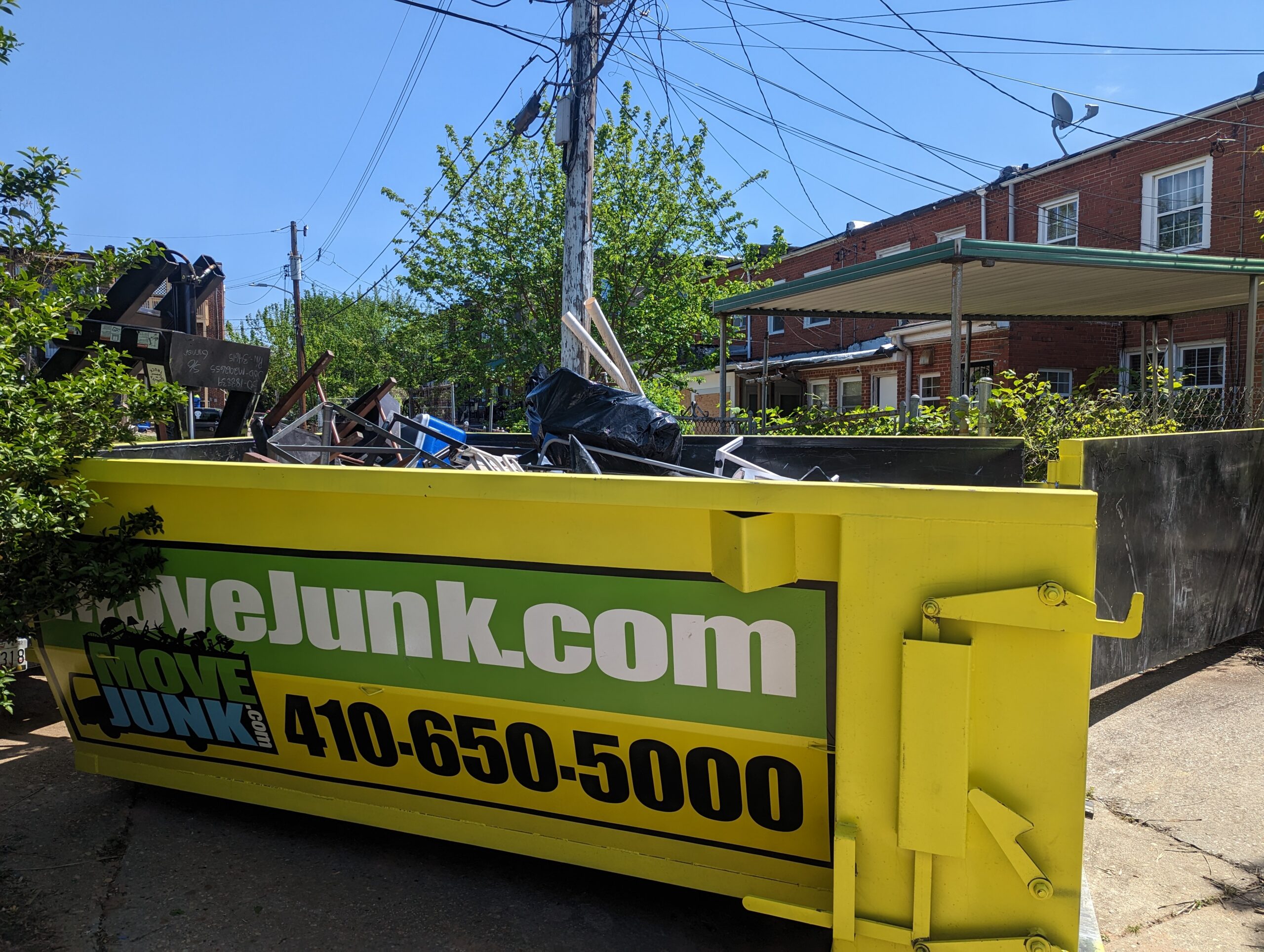 Renting a Dumpster from Move Junk