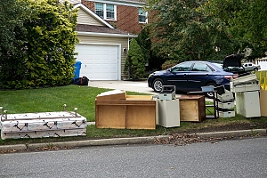 Baltimore furniture outside home curb