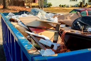 over flowing Dumpsters being full with garbage