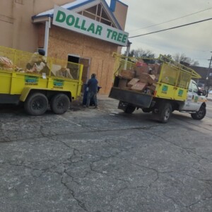 Move Junk dumpsters outside of Dollar Tree